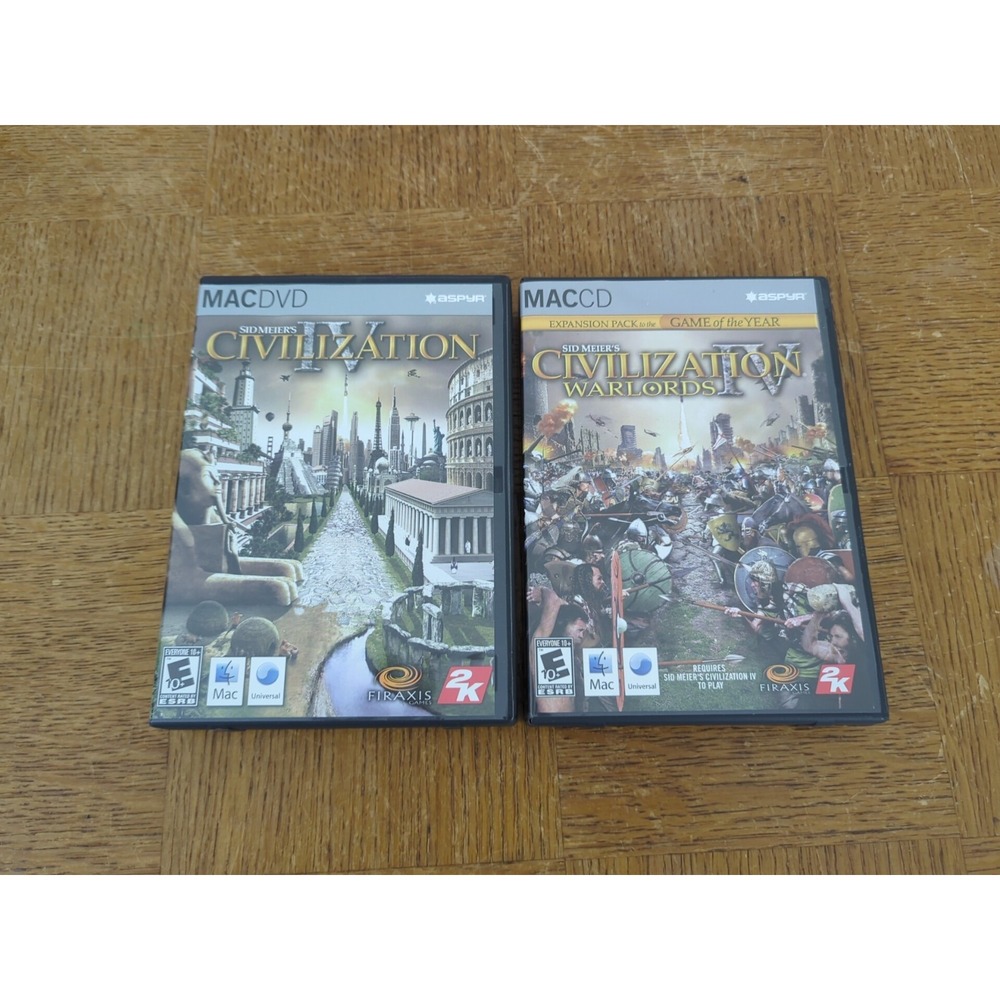 Sid Meier's Civilization IV‎ (Apple, 2006) + Warlords Expansion , MAC